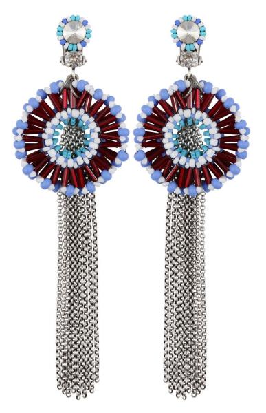 Navy Love Massai Goes Fishing ear clips - Konplott